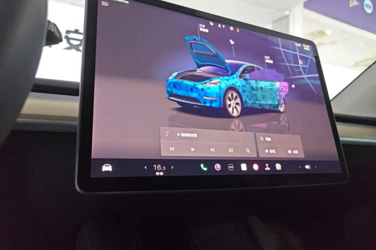 Used Tesla Model Y 2022 Rear-Wheel-Drive Version Audio And AC Panel