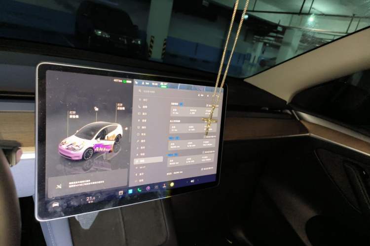 Used Tesla Model Y 2022 Rear-Wheel-Drive Version Audio And AC Panel