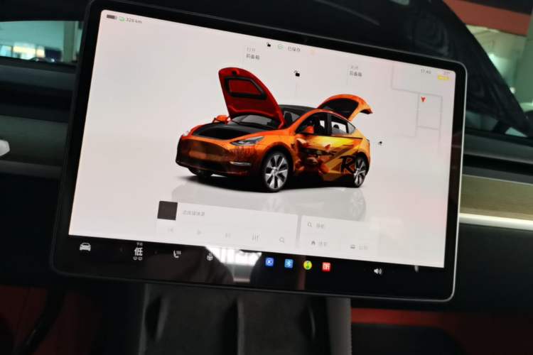 Used Tesla Model Y 2022 Revised Version Rear-Wheel Drive Audio And AC Panel