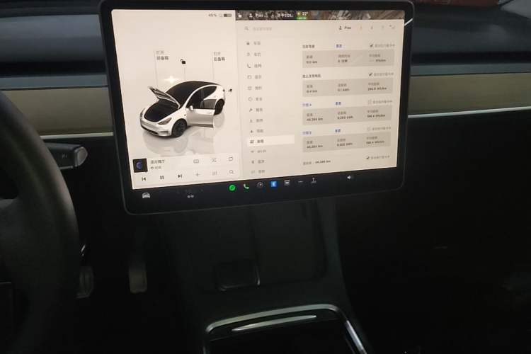 Used Tesla Model Y 2022 Rear-Wheel-Drive Version Audio And AC Panel