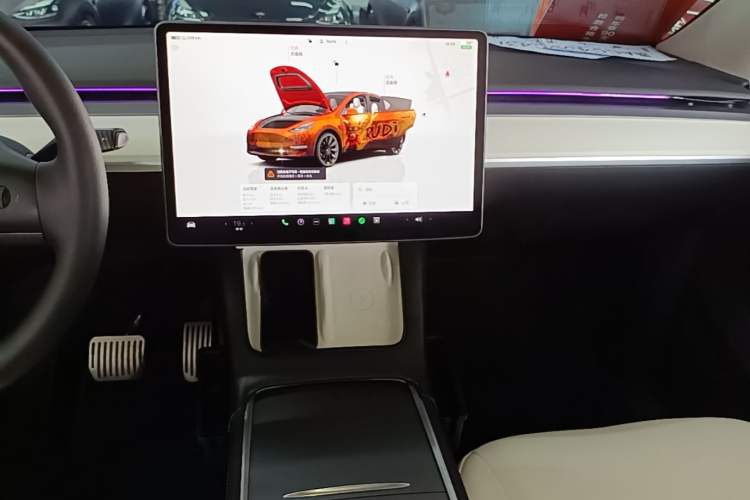 Used Tesla Model Y 2022 Revised Version Rear-Wheel Drive Audio And AC Panel
