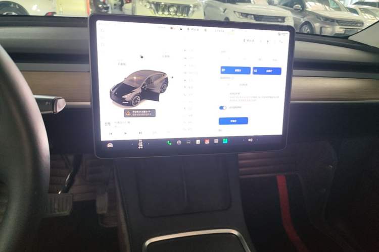 Used Tesla Model Y 2022 Revised Version Long-Range All-Wheel Drive Audio And AC Panel