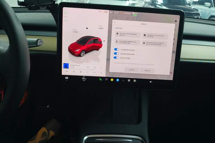 Used Tesla Model Y 2022 Revised Version Rear-Wheel Drive Audio And AC Panel