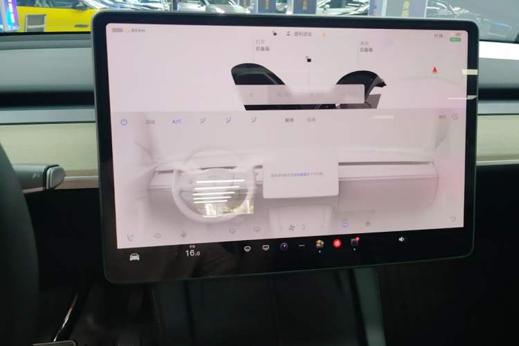 Used Tesla Model Y 2022 Revised Version Rear-Wheel Drive Audio And AC Panel