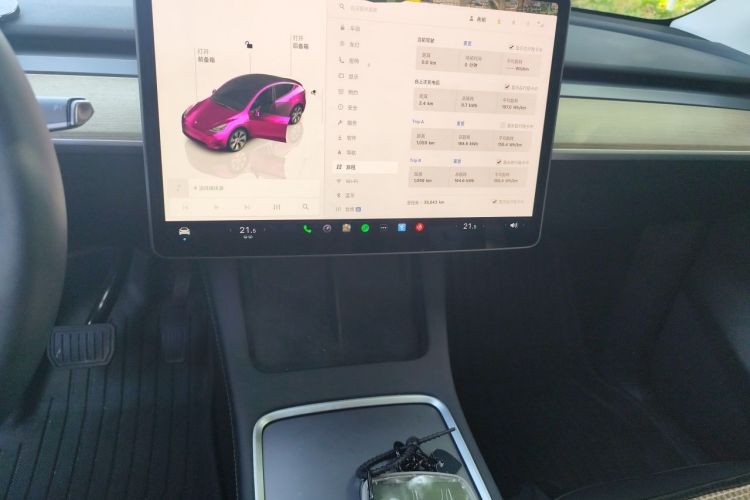 Used Tesla Model Y 2022 Revised Version Rear-Wheel Drive Audio And AC Panel
