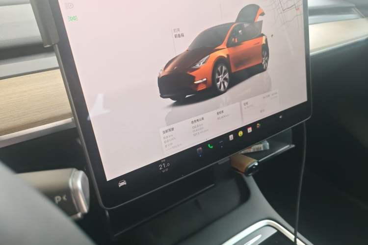 Used Tesla Model Y 2022 Revised Version Rear-Wheel Drive Audio And AC Panel