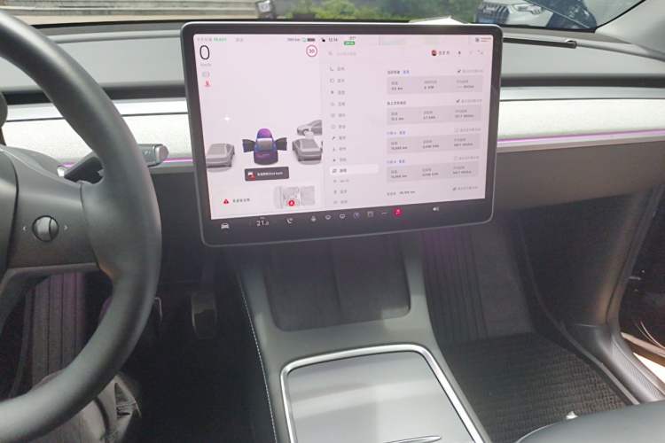 Used Tesla Model Y 2022 Revised Version Rear-Wheel Drive Audio And AC Panel