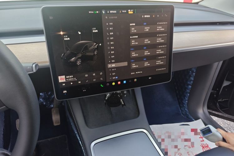 Used Tesla Model Y 2022 Revised Version Rear-Wheel Drive Audio And AC Panel