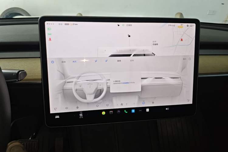 Used Tesla Model Y 2022 Revised Version Rear-Wheel Drive Audio And AC Panel