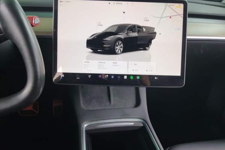 Used Tesla Model Y 2022 Revised Version Rear-Wheel Drive Audio And AC Panel