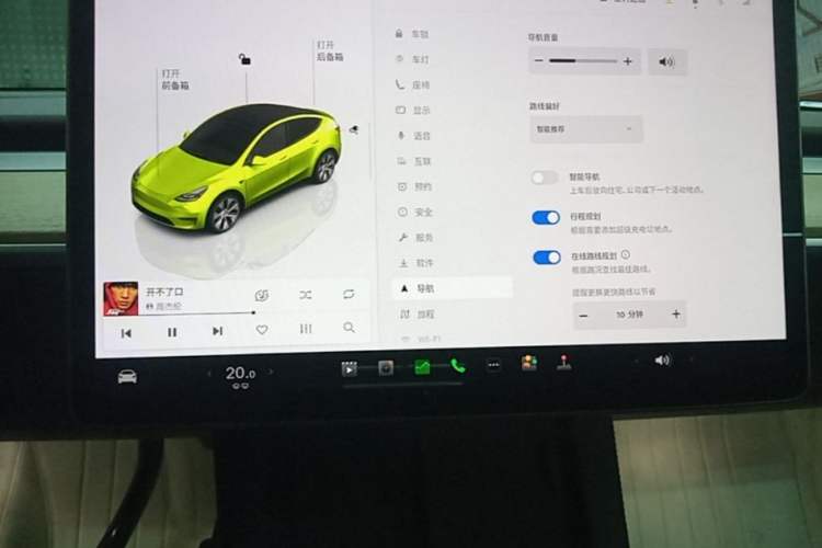 Used Tesla Model Y 2022 Revised Version Rear-Wheel Drive Audio And AC Panel