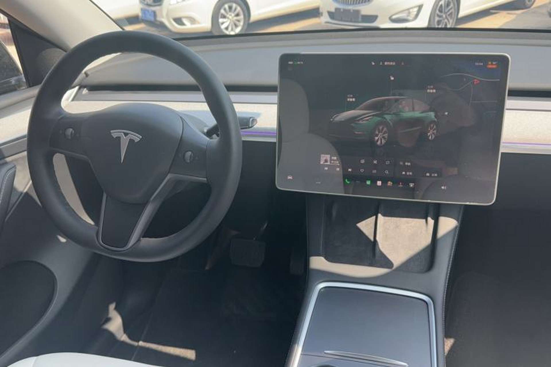 Used Tesla Model Y 2022 Rear-Wheel-Drive Version Audio And AC Panel
