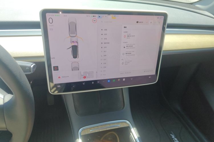 Used Tesla Model Y 2022 Revised Version Rear-Wheel Drive Audio And AC Panel