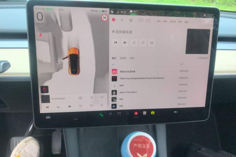 Used Tesla Model Y 2022 Revised Version Rear-Wheel Drive Audio And AC Panel