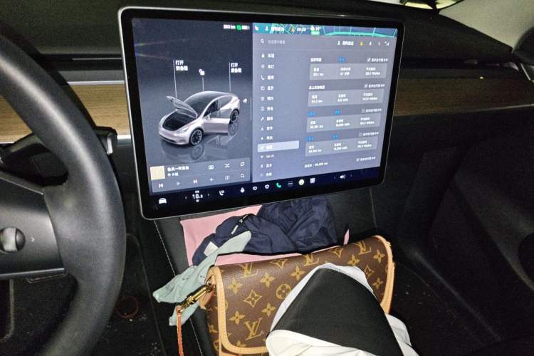 Used Tesla Model Y 2022 Revised Version Rear-Wheel Drive Audio And AC Panel