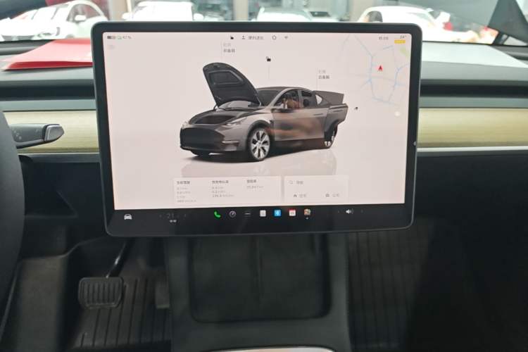 Used Tesla Model Y 2022 Revised Version Rear-Wheel Drive Audio And AC Panel
