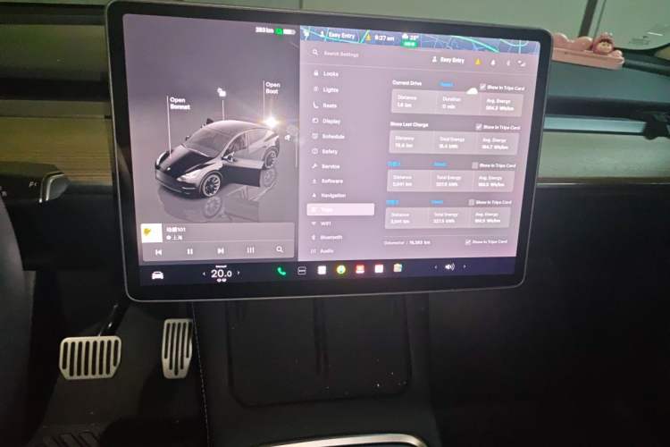 Used Tesla Model Y 2022 Rear-Wheel-Drive Version Audio And AC Panel