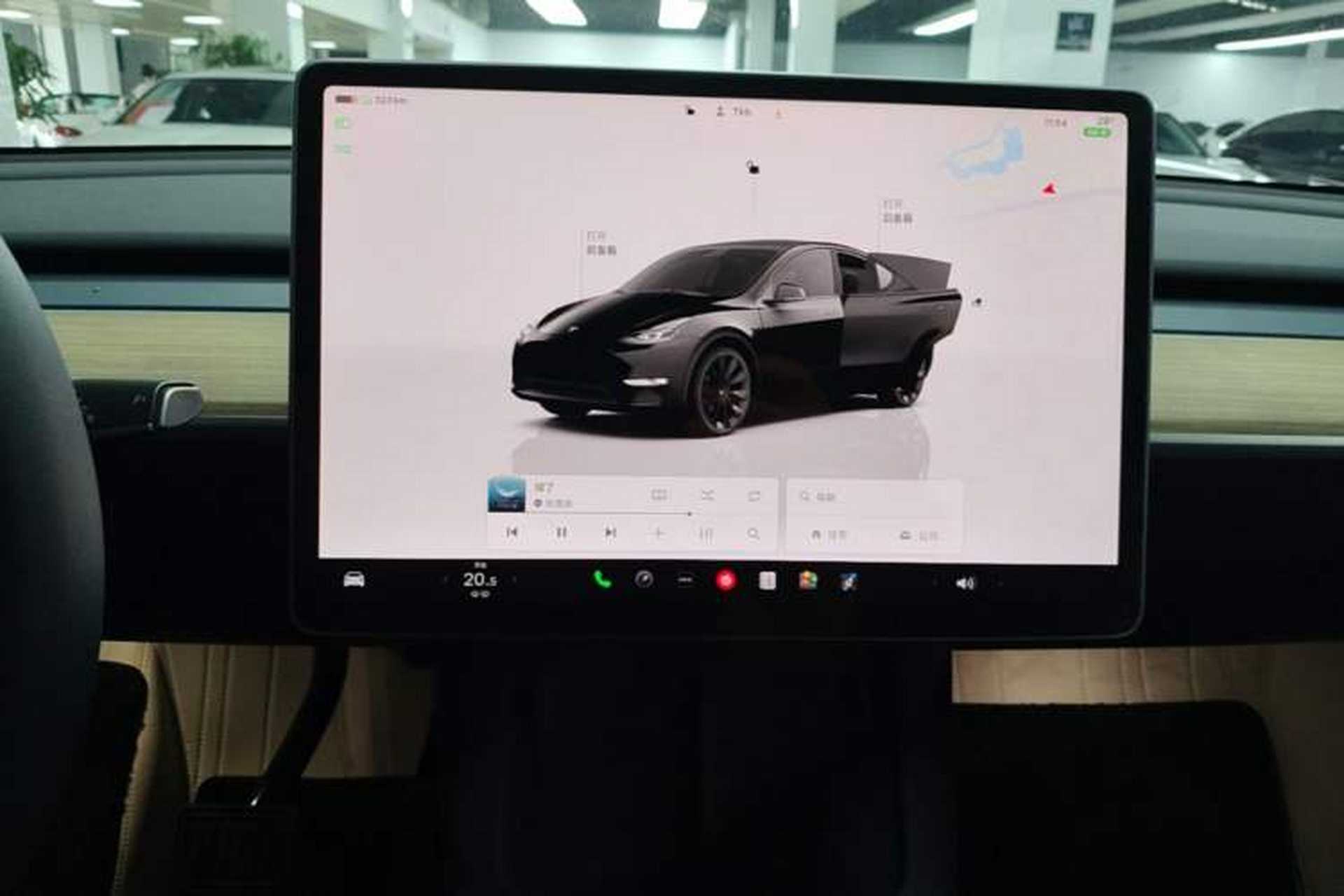 Used Tesla Model Y 2022 Revised Version Rear-Wheel Drive Audio And AC Panel