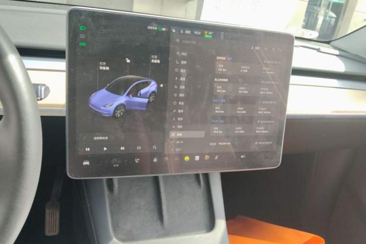 Used Tesla Model Y 2022 Revised Version Rear-Wheel Drive Audio And AC Panel