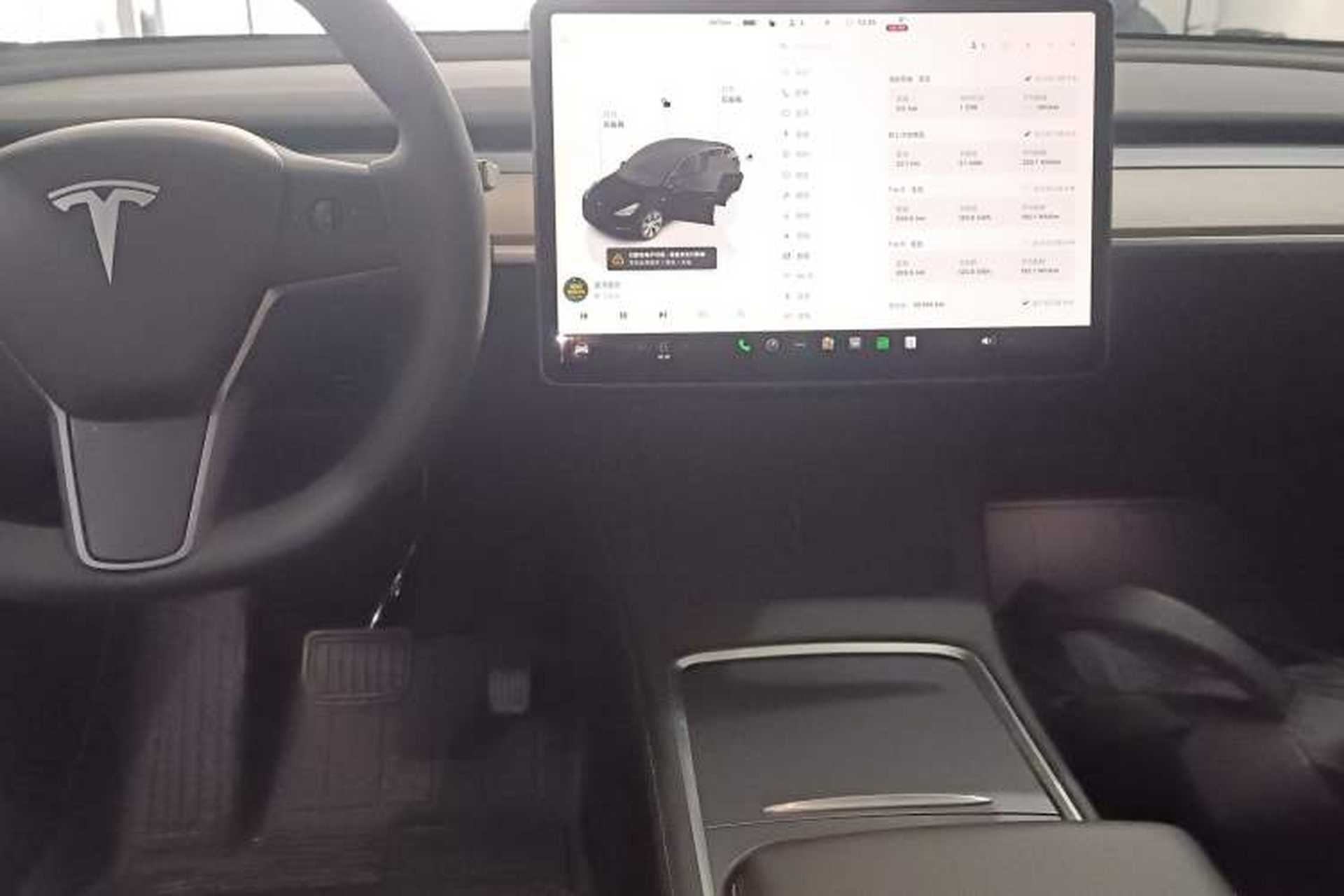 Used Tesla Model Y 2022 Revised Version Rear-Wheel Drive Audio And AC Panel