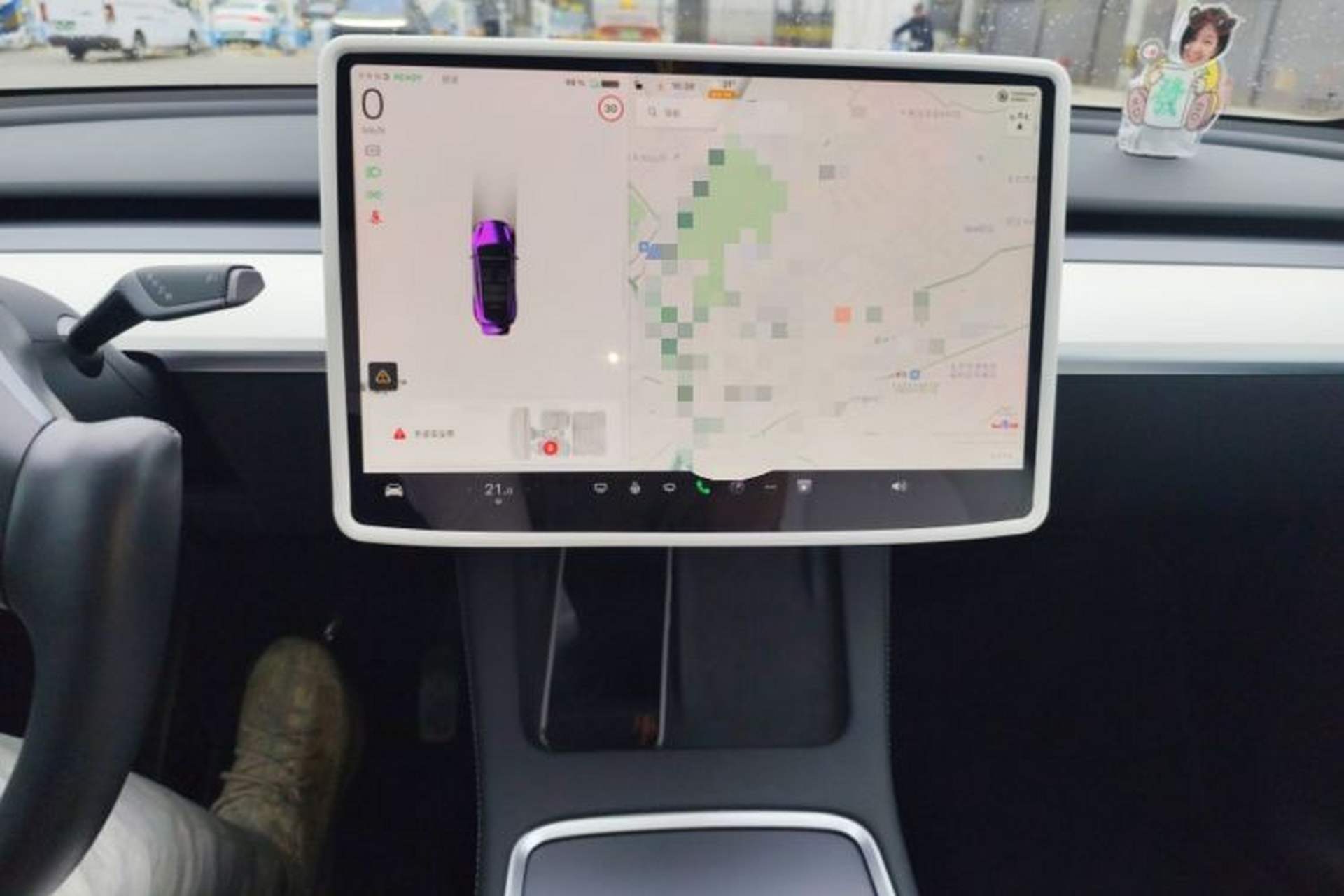 Used Tesla Model Y 2022 Revised Version Rear-Wheel Drive Audio And AC Panel