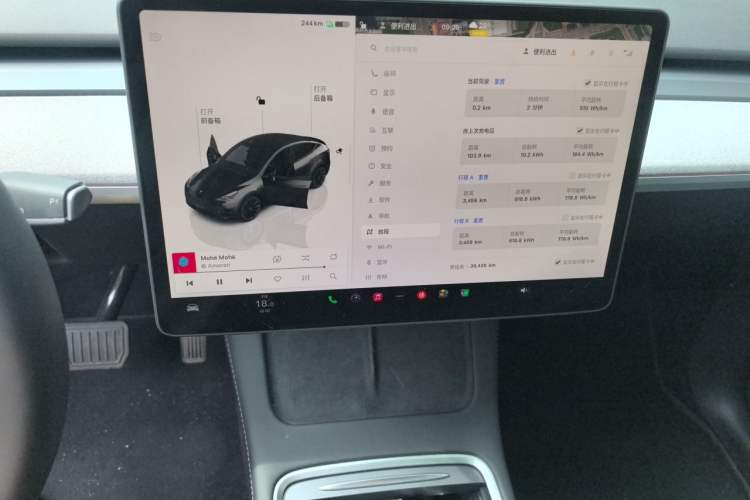 Used Tesla Model Y 2022 Revised Version Rear-Wheel Drive Audio And AC Panel