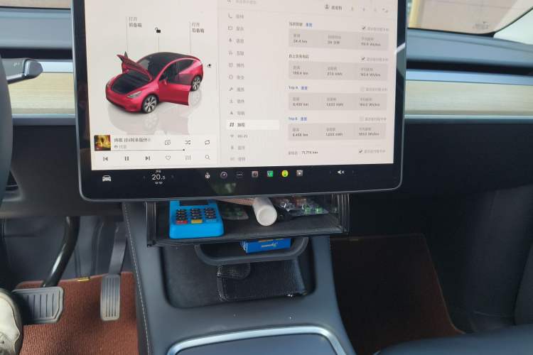 Used Tesla Model Y 2022 Revised Version Rear-Wheel Drive Audio And AC Panel
