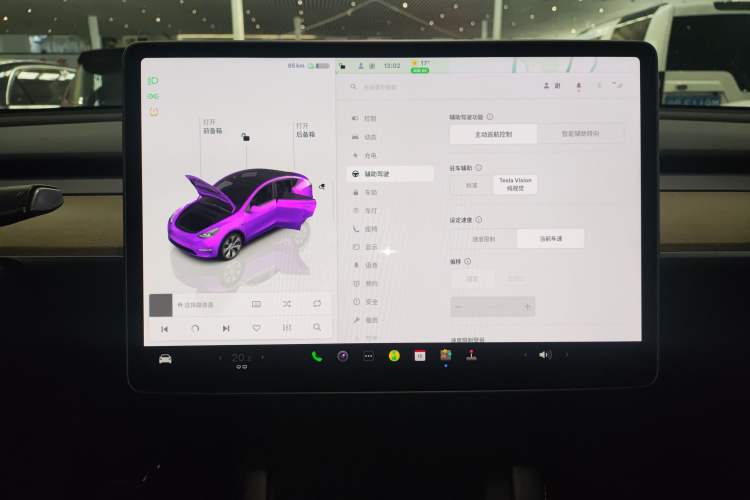 Used Tesla Model Y 2022 Revised Version Rear-Wheel Drive Audio And AC Panel