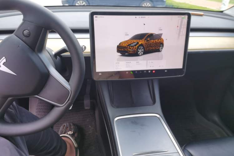 Used Tesla Model Y 2022 Revised Version Rear-Wheel Drive Audio And AC Panel
