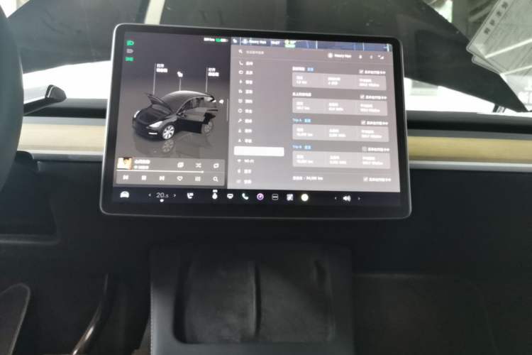 Used Tesla Model Y 2022 Revised Version Rear-Wheel Drive Audio And AC Panel