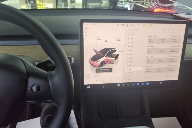 Used Tesla Model Y 2022 Rear-Wheel-Drive Version Audio And AC Panel