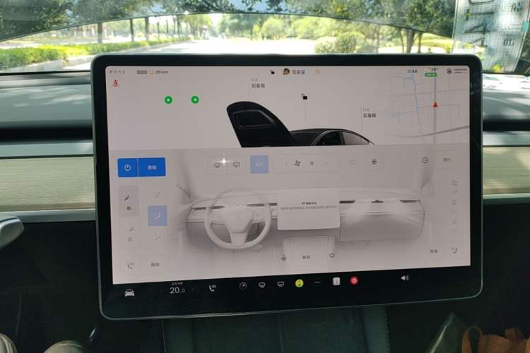 Used Tesla Model Y 2022 Rear-Wheel-Drive Version Audio And AC Panel