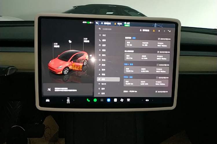 Used Tesla Model Y 2022 Revised Version Rear-Wheel Drive Audio And AC Panel