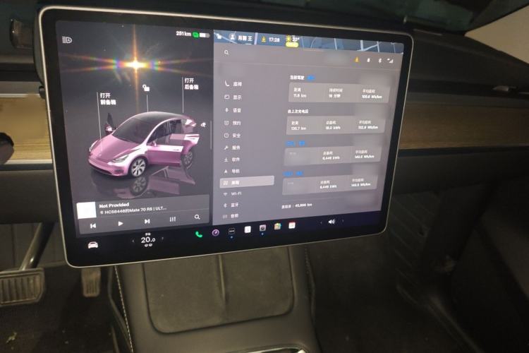Used Tesla Model Y 2022 Revised Version Rear-Wheel Drive Audio And AC Panel