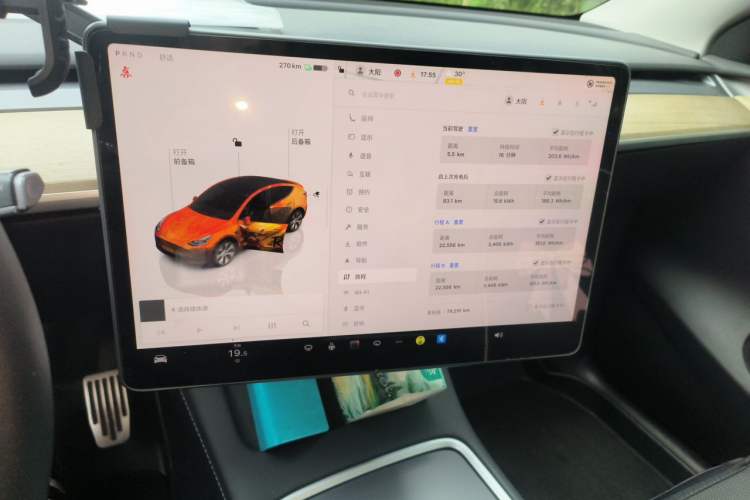 Used Tesla Model Y 2022 Revised Version Rear-Wheel Drive Audio And AC Panel