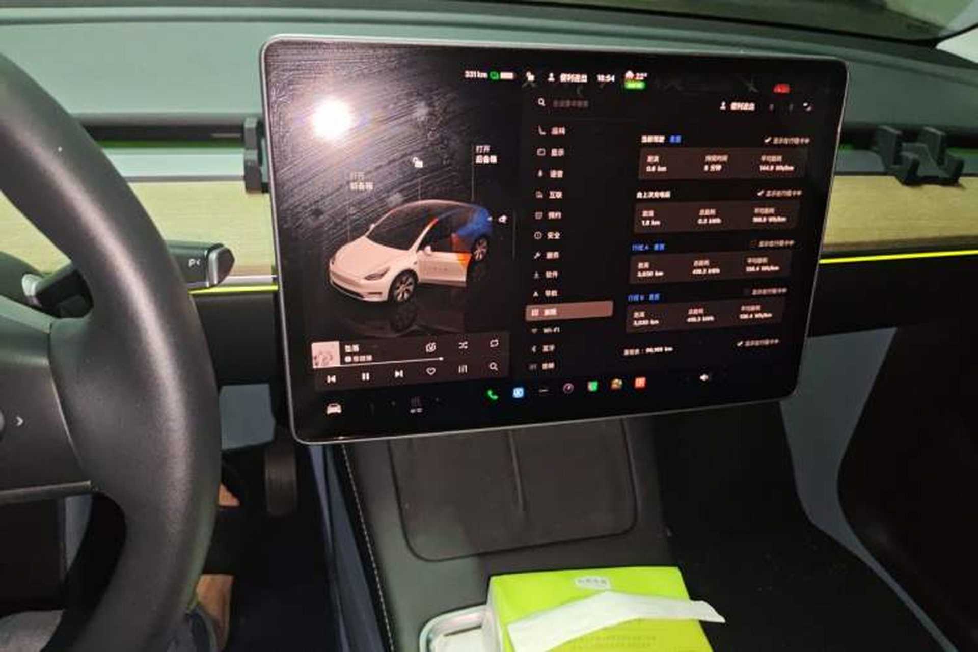 Used Tesla Model Y 2022 Revised Version Rear-Wheel Drive Audio And AC Panel