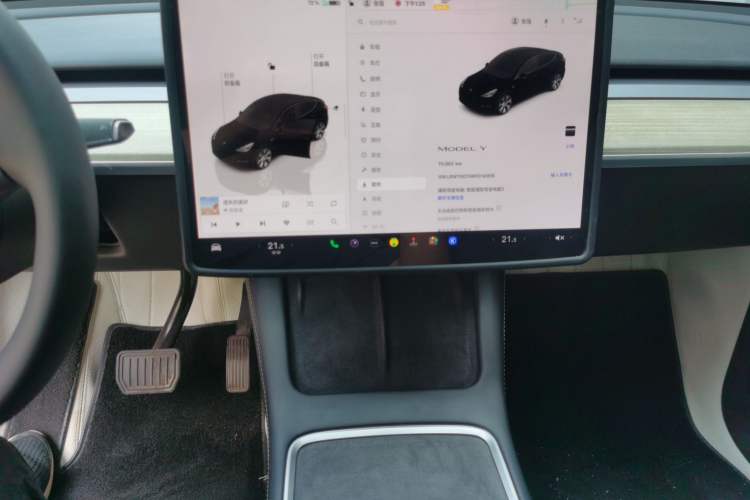 Used Tesla Model Y 2022 Revised Version Rear-Wheel Drive Audio And AC Panel