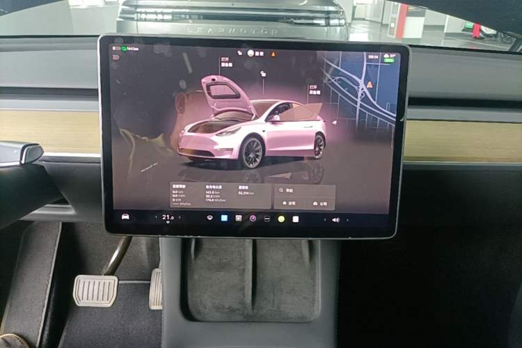 Used Tesla Model Y 2022 Revised Version Long-Range All-Wheel Drive Audio And AC Panel