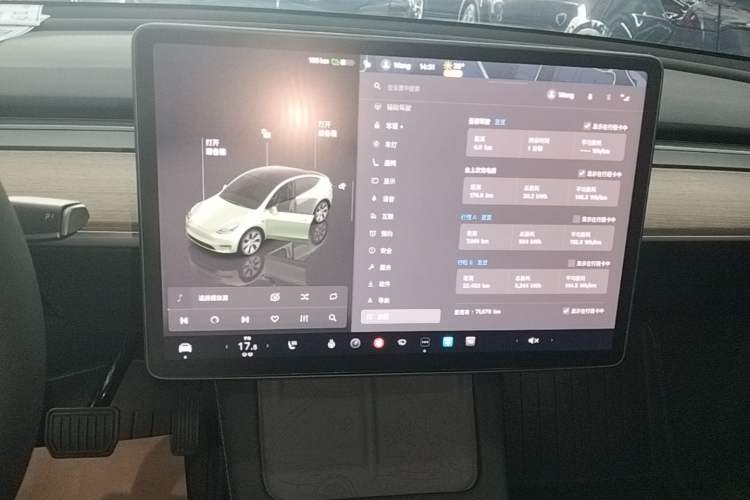 Used Tesla Model Y 2022 Revised Version Rear-Wheel Drive Audio And AC Panel