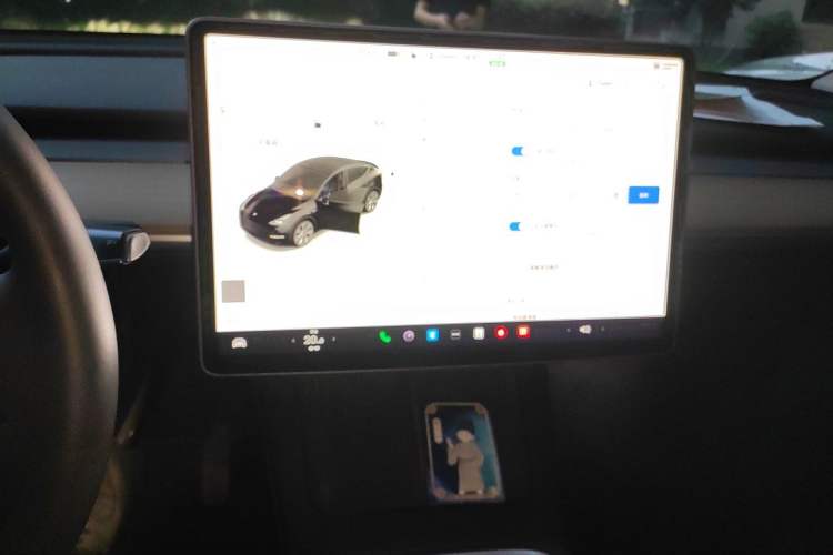 Used Tesla Model Y 2022 Rear-Wheel-Drive Version Audio And AC Panel