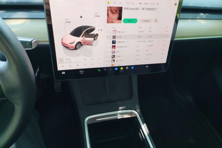 Used Tesla Model Y 2022 Revised Version Rear-Wheel Drive Audio And AC Panel