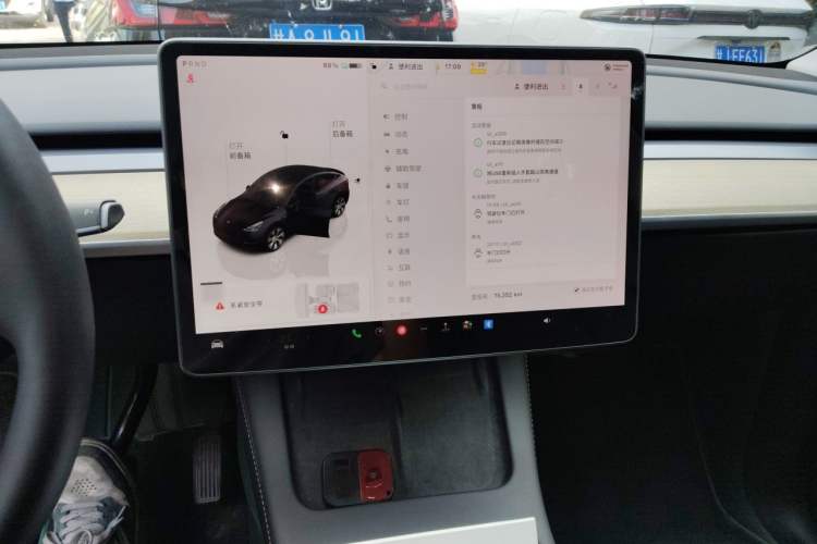 Used Tesla Model Y 2022 Revised Version Rear-Wheel Drive Audio And AC Panel