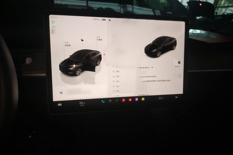 Used Tesla Model Y 2022 Revised Version Rear-Wheel Drive Audio And AC Panel