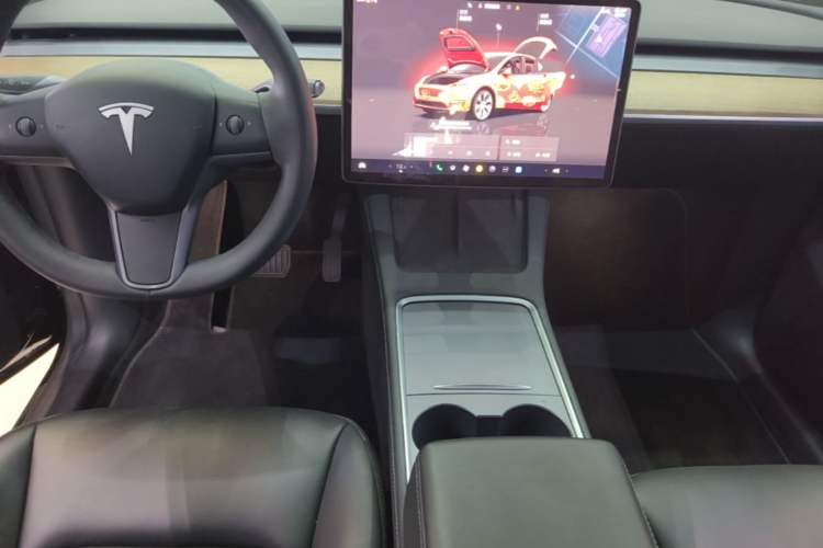 Used Tesla Model Y 2022 Revised Version Rear-Wheel Drive Audio And AC Panel