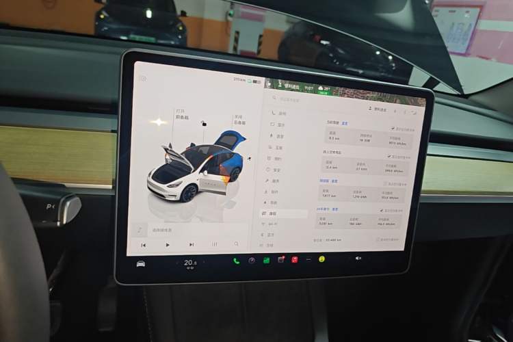 Used Tesla Model Y 2022 Revised Version Rear-Wheel Drive Audio And AC Panel