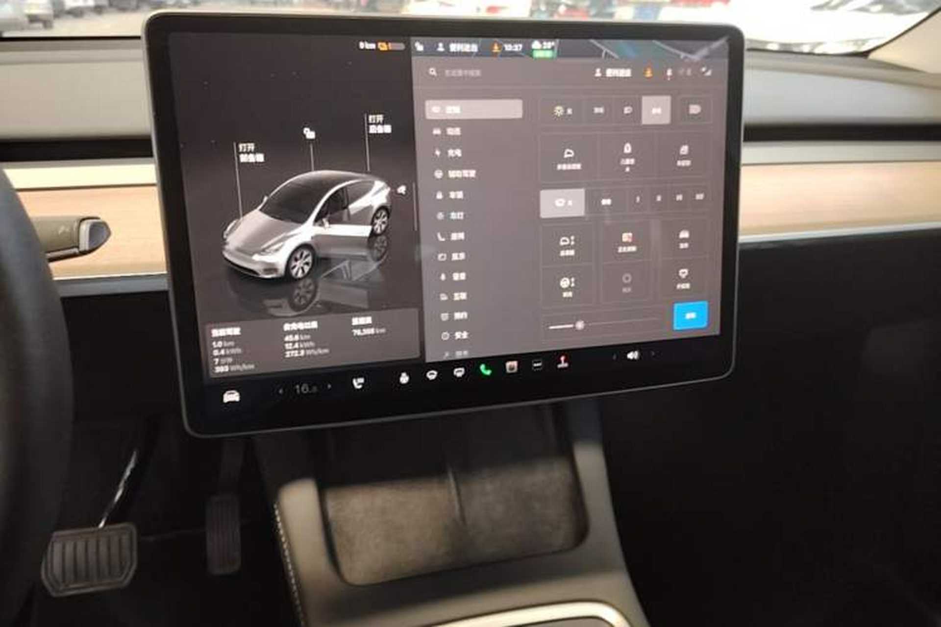 Used Tesla Model Y 2022 Revised Version Rear-Wheel Drive Audio And AC Panel