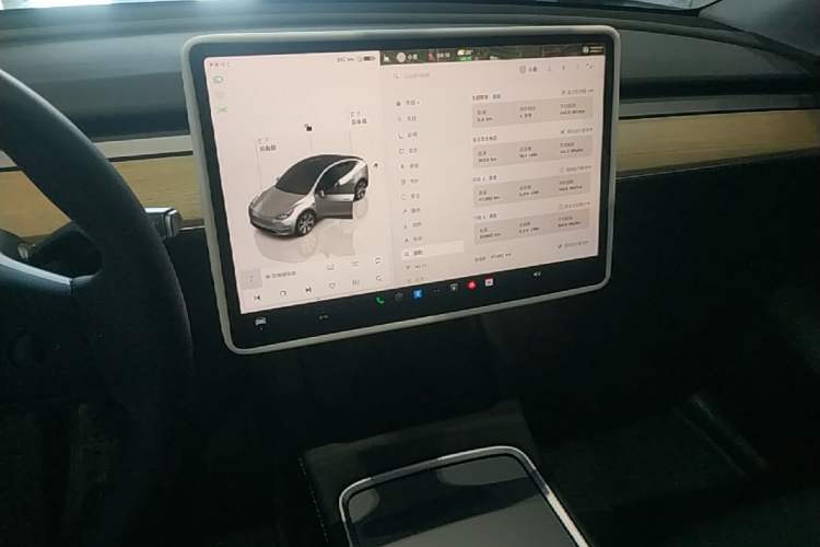 Used Tesla Model Y 2022 Revised Version Rear-Wheel Drive Audio And AC Panel