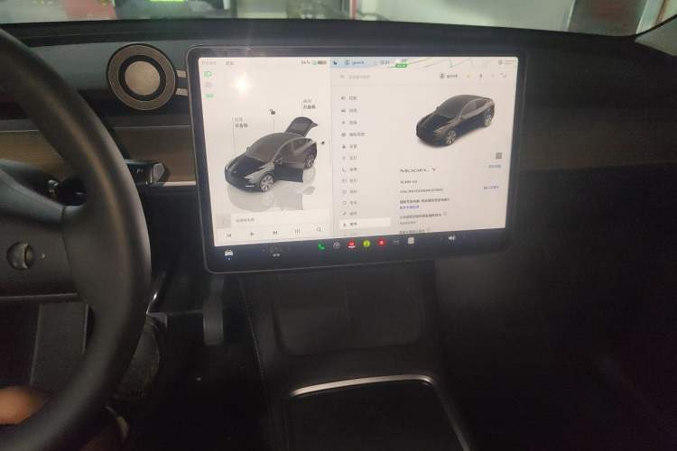 Used Tesla Model Y 2022 Revised Version Rear-Wheel Drive Audio And AC Panel