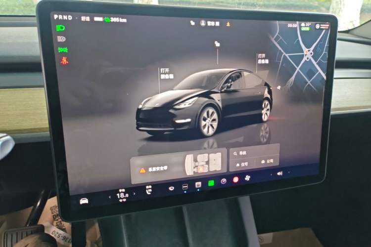 Used Tesla Model Y 2022 Revised Version Rear-Wheel Drive Audio And AC Panel