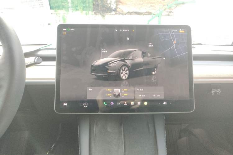 Used Tesla Model Y 2022 Rear-Wheel-Drive Version Audio And AC Panel